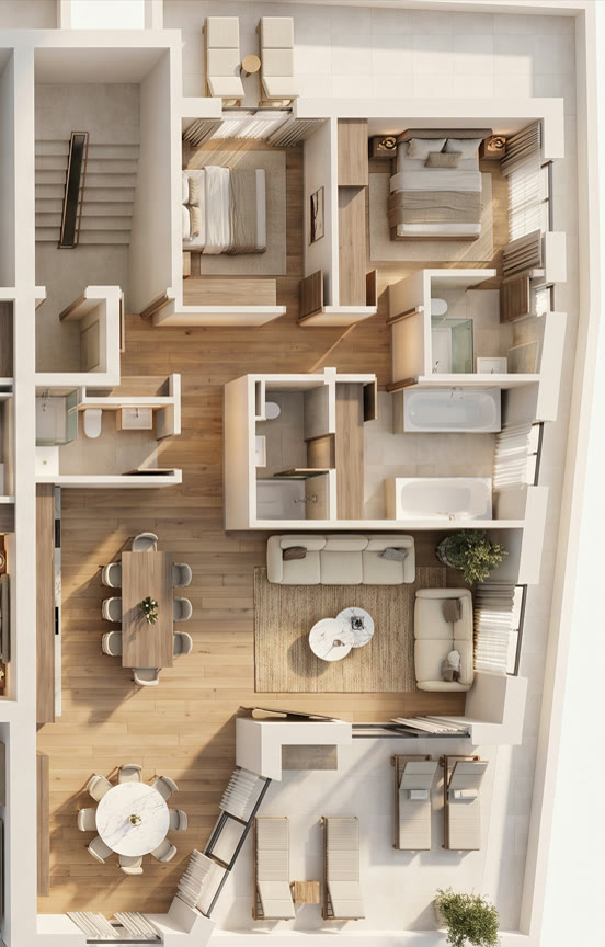 Design Atelier — furniture layout on the floor plan